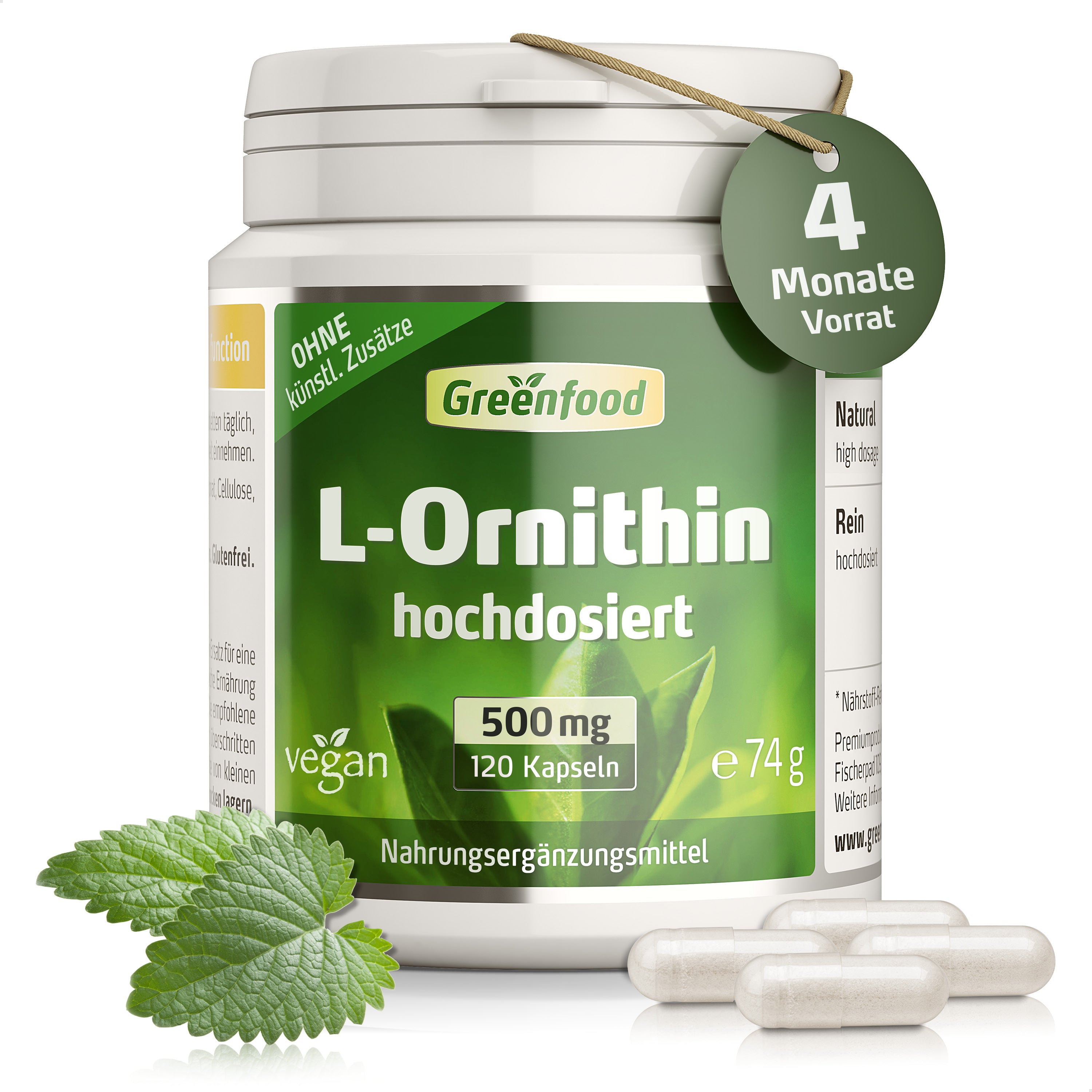 L-Ornithin, 500 mg