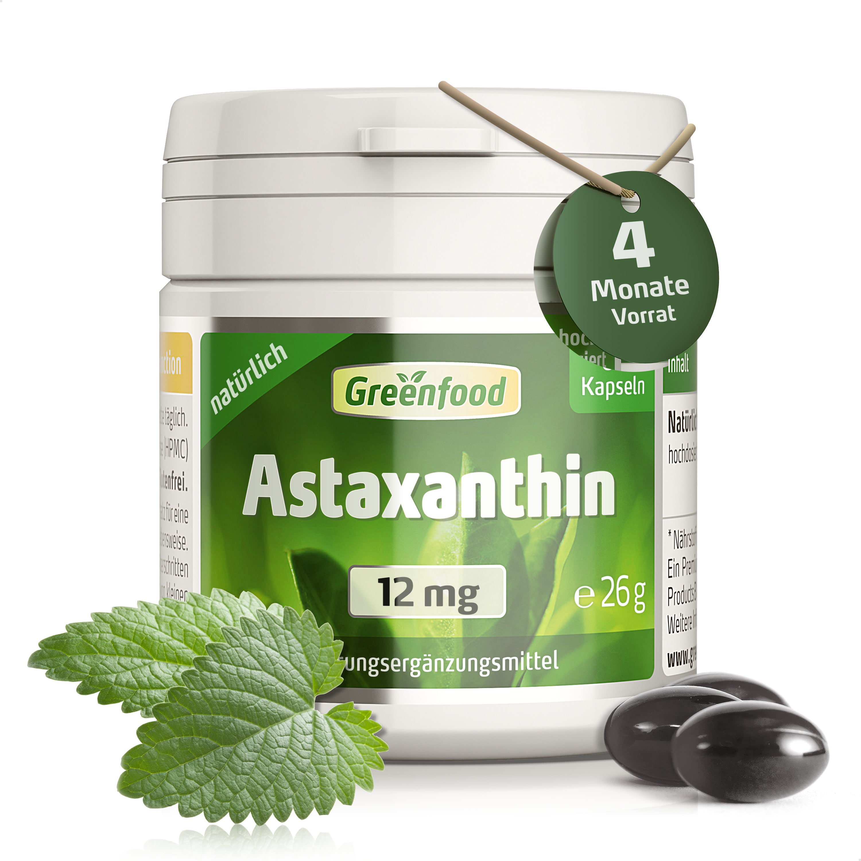 Astaxanthin, 12mg