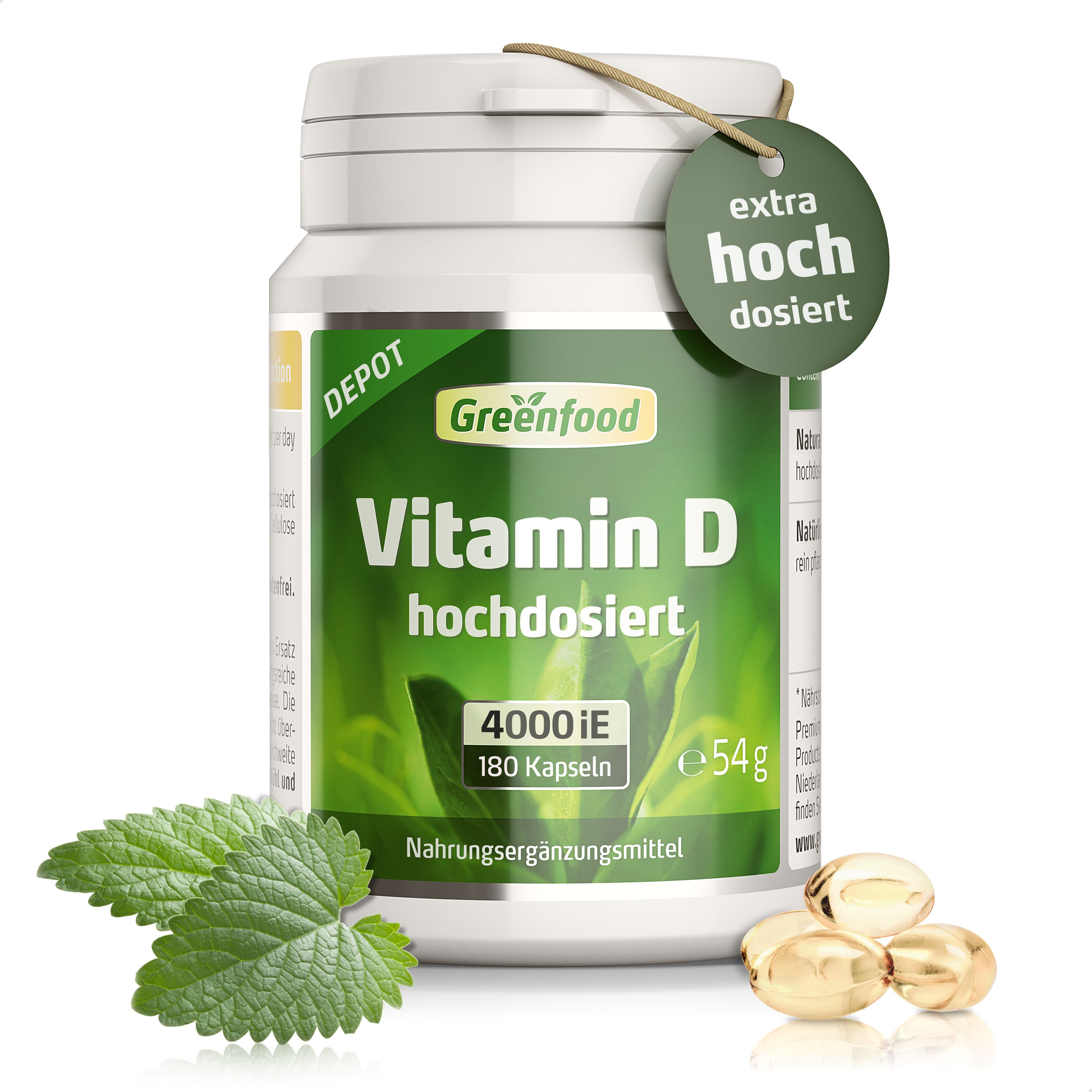 Vit D3, 4000 IE, Softgel