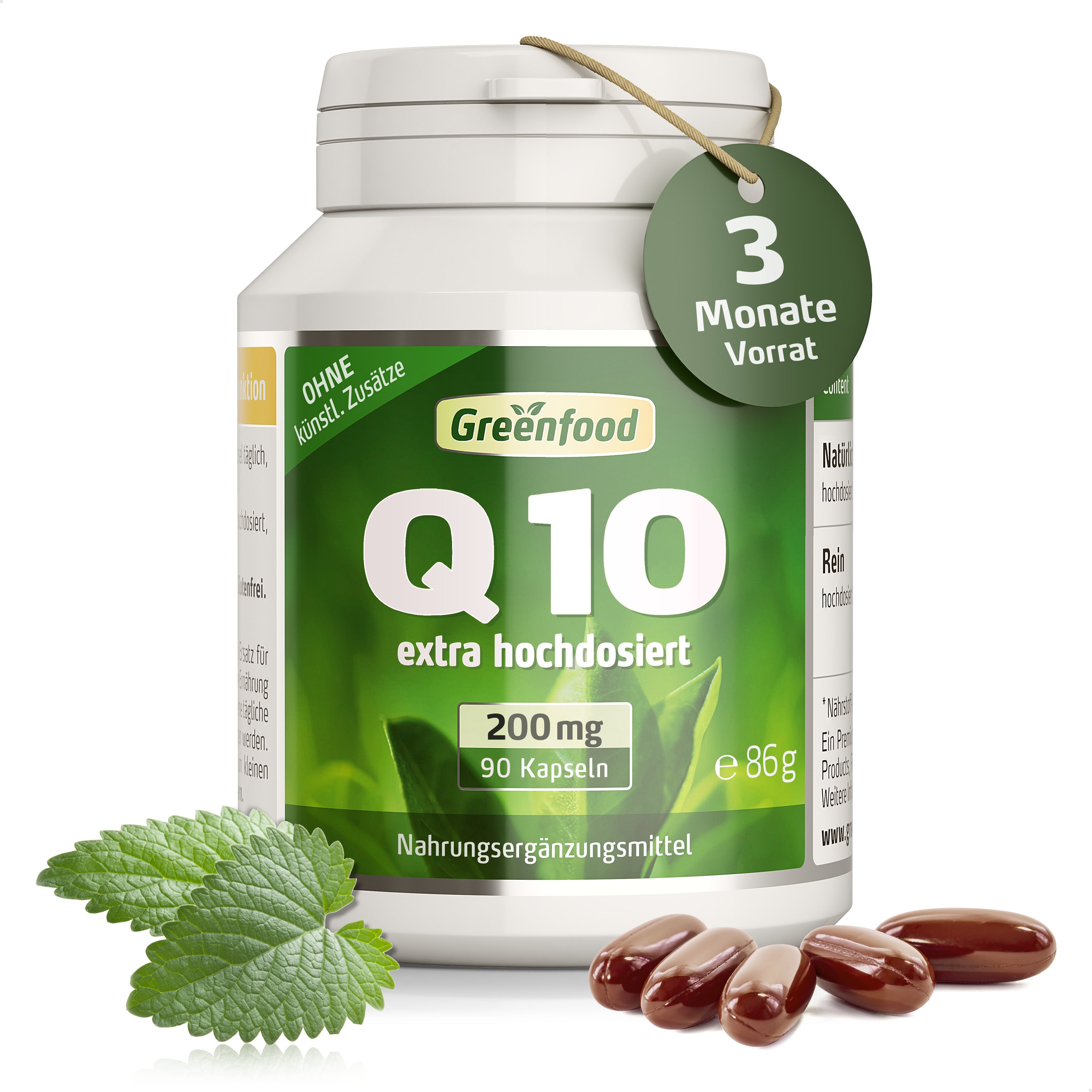 Coenzym Q10, 200 mg, Softgel