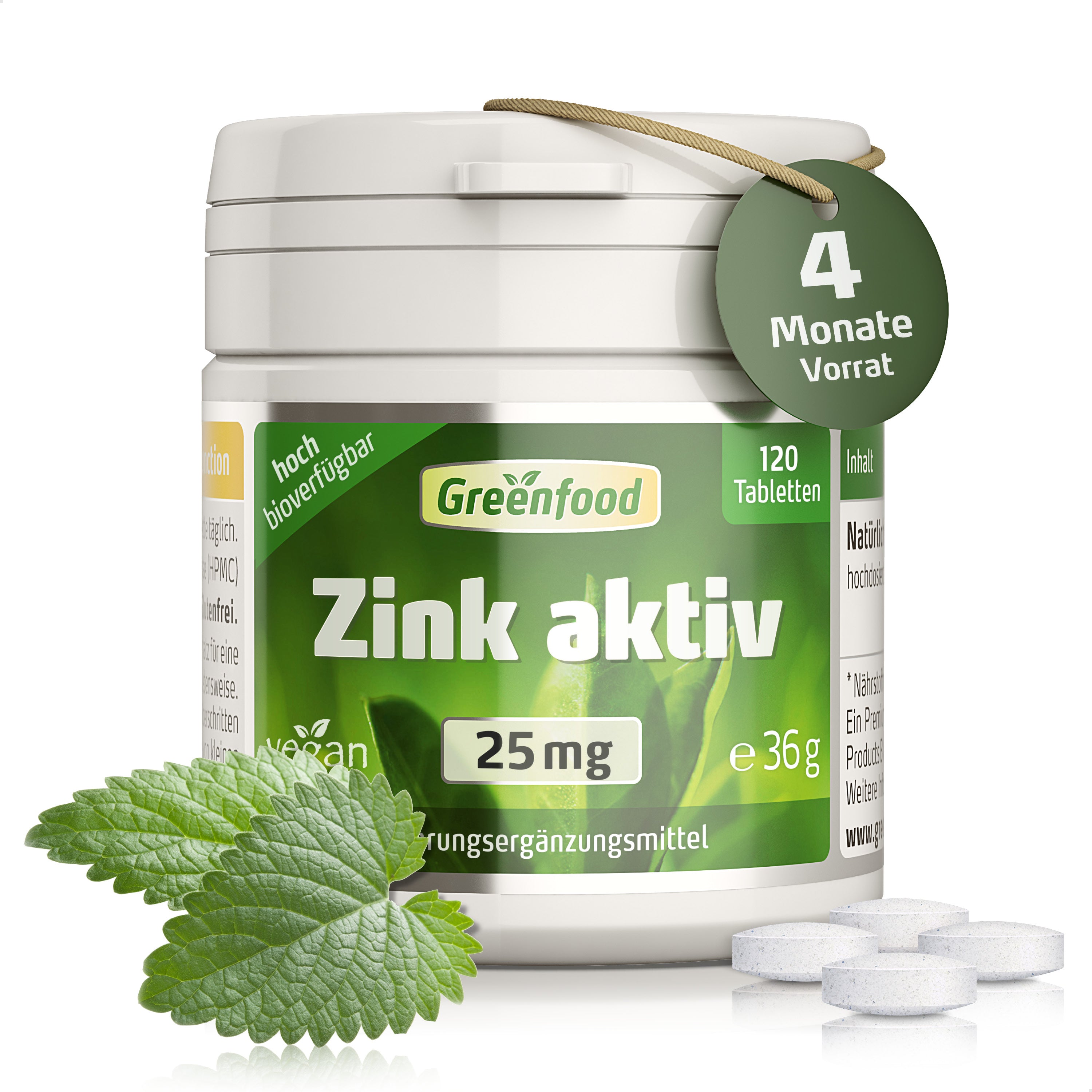 Zink aktiv, 25 mg