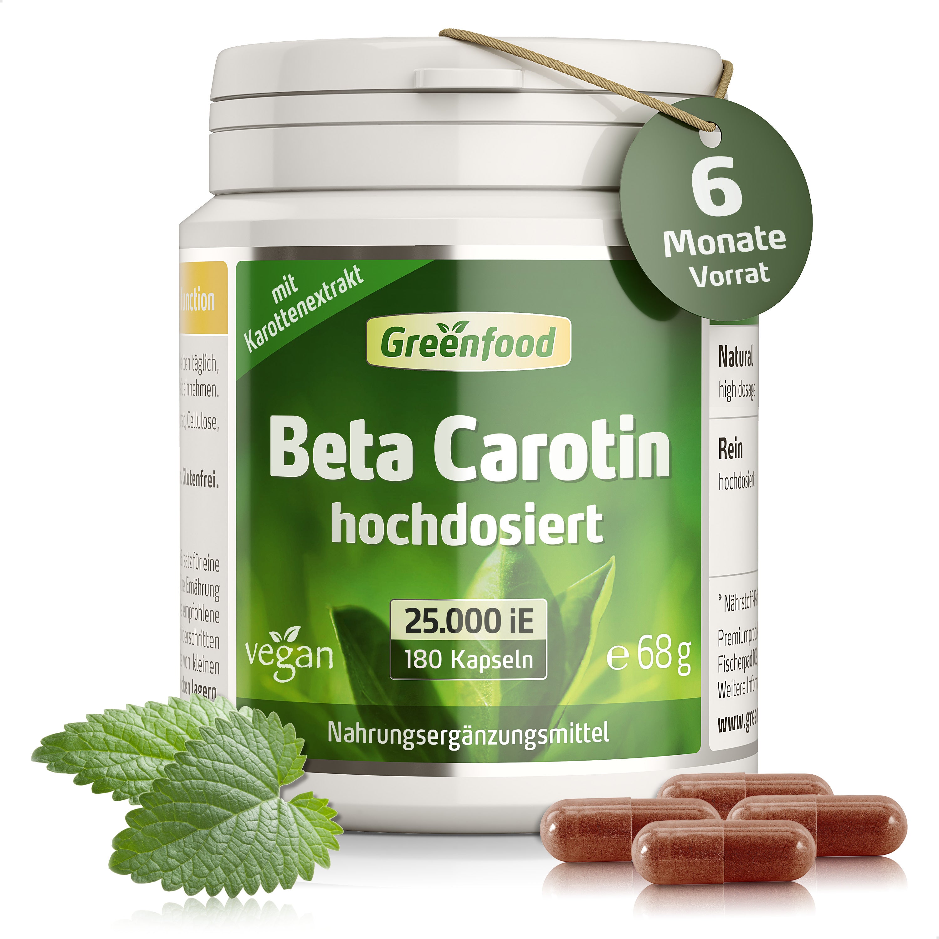 Beta Carotin, 25.000 iE
