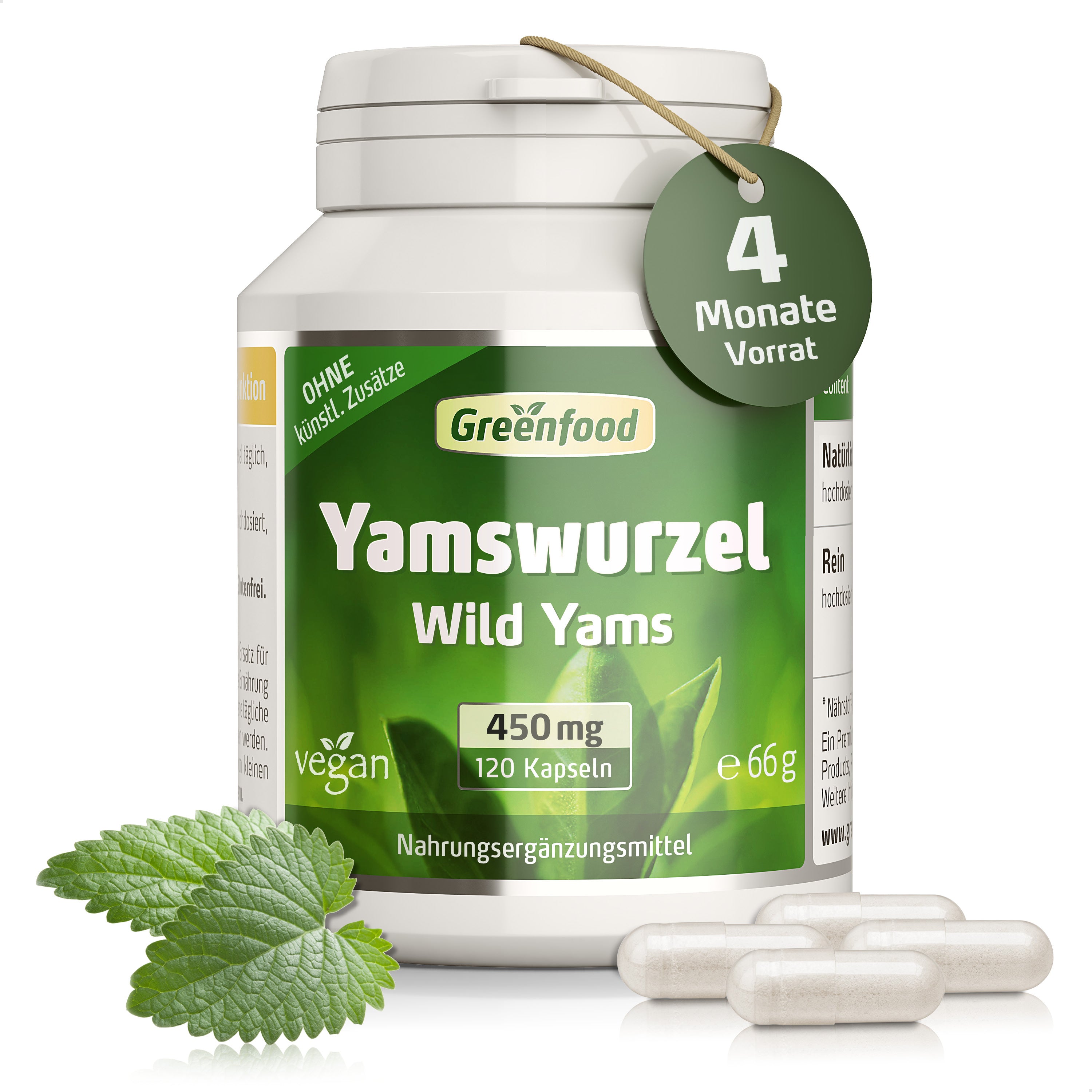 Yamswurzel, 450 mg