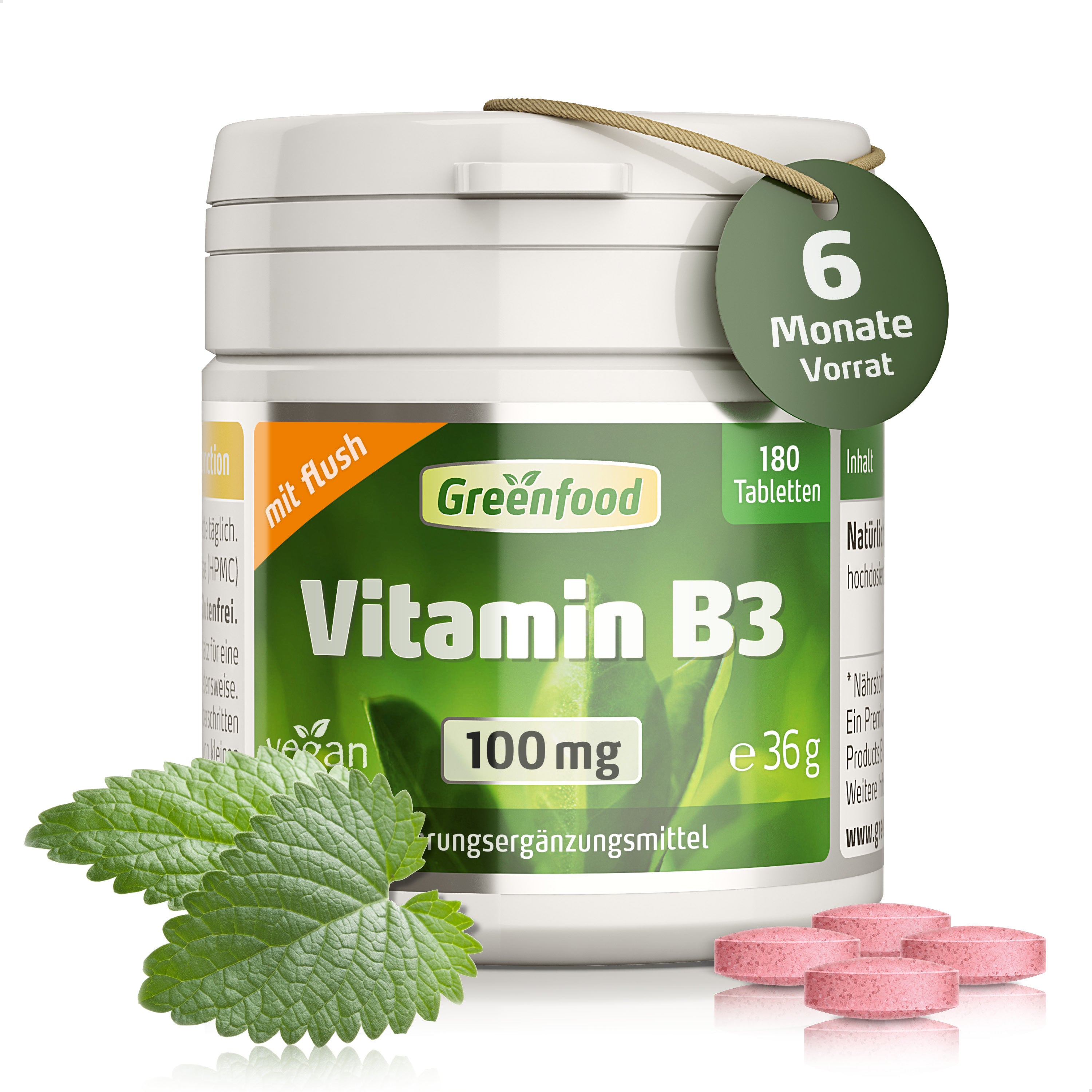 Vit B3, 100 mg (FLUSH)