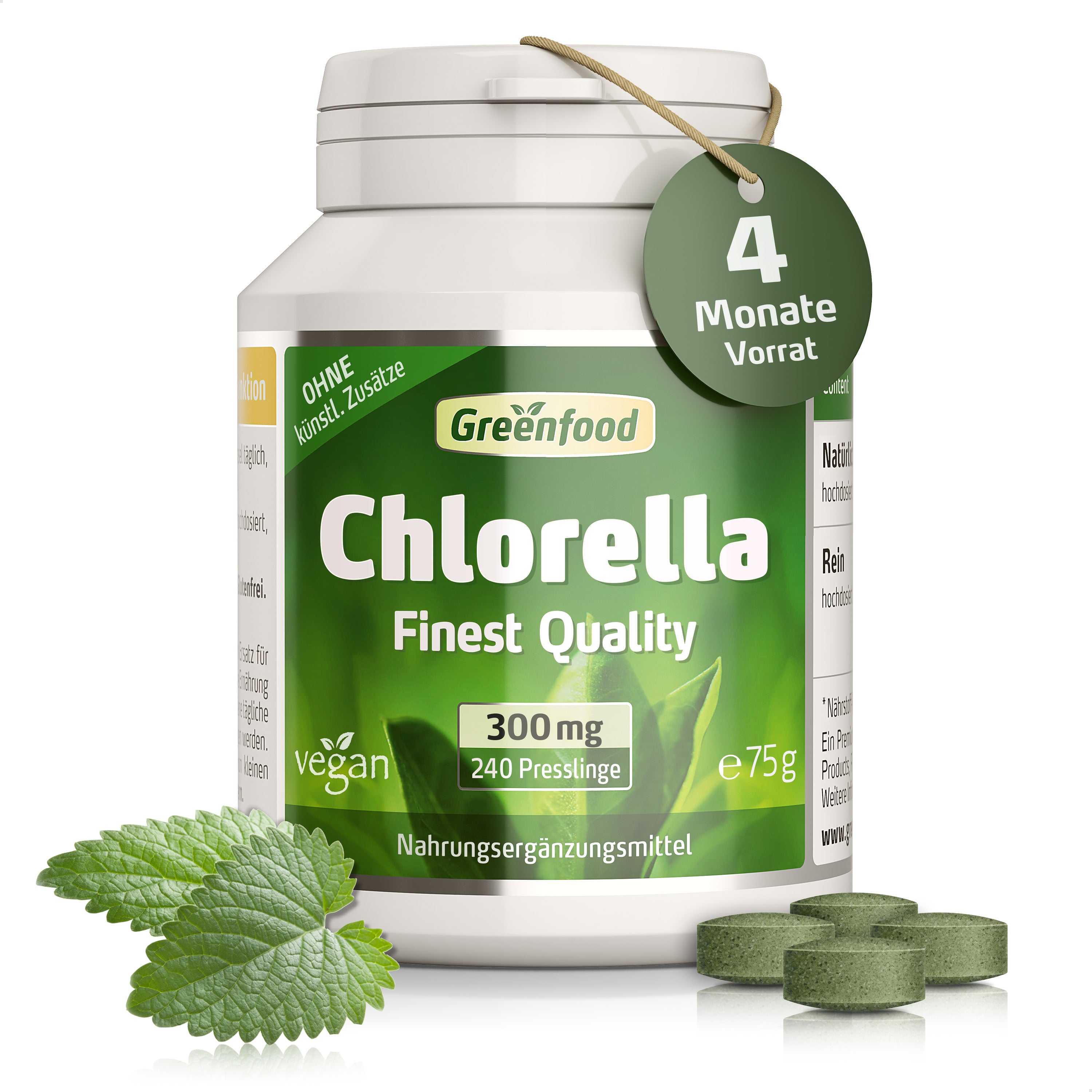 Chlorella, 300 mg