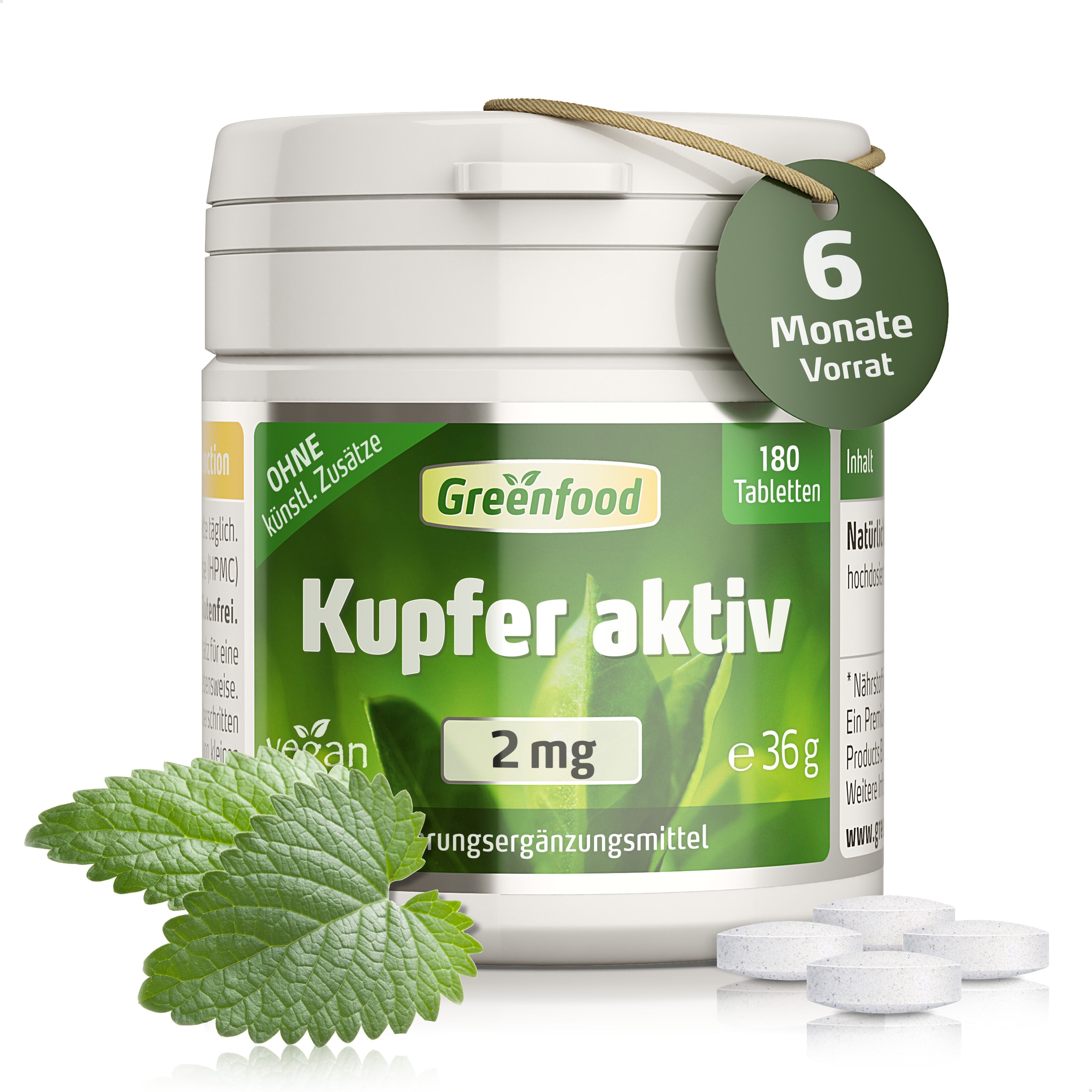 Kupfer aktiv, 2 mg