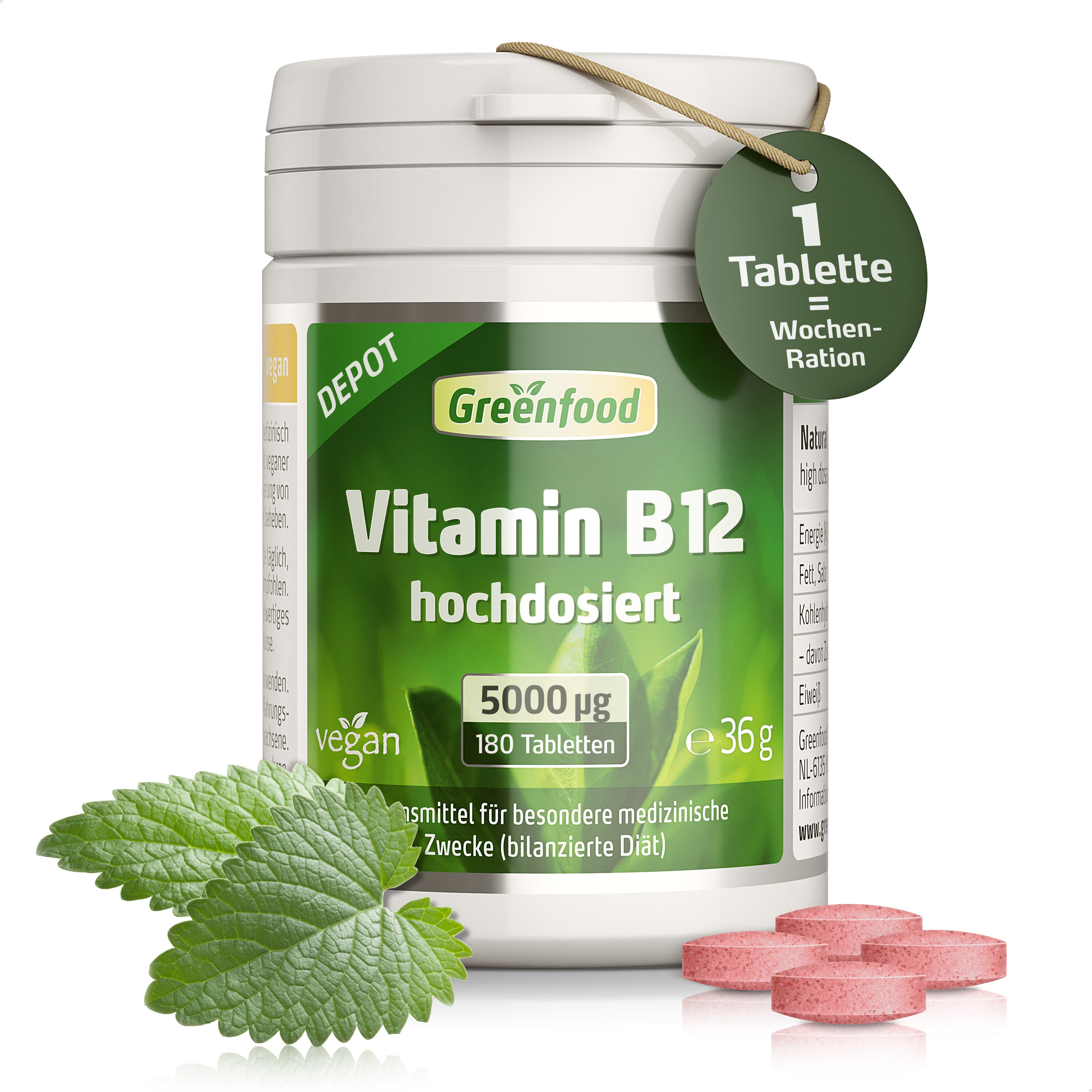 Vitamin B12, 5000 µg